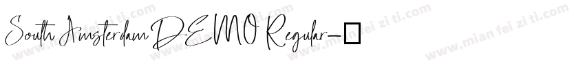 South Amsterdam DEMO Regular字体转换
